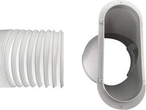 Adaptateur de fenêtre pour tuyau d'évacuation manuel en ABS de haute qualité, 5,1 pouces, écologique, pour <span class=keywords><strong>climatiseur</strong></span> mobile domestique, facile à <span class=keywords><strong>nettoyer</strong></span> - Product Image 3