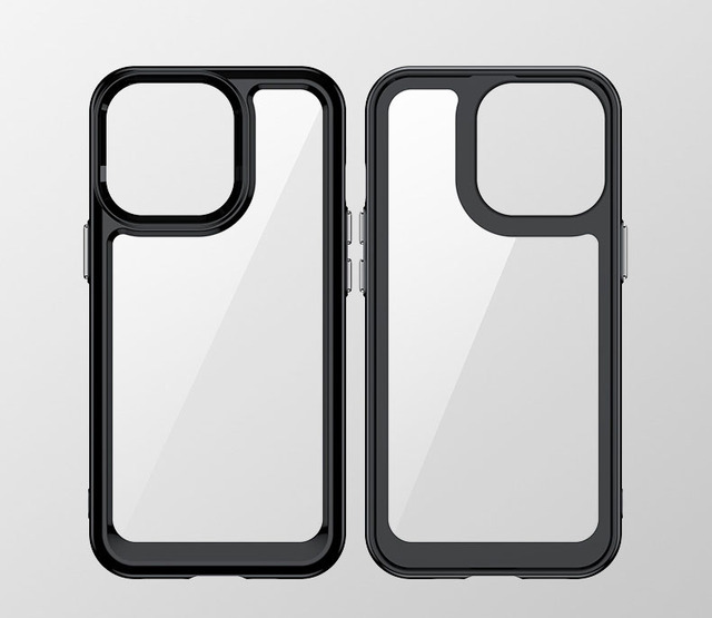 Factory Wholesale Silicone Protective Cover PC Acrylic Phone case Mobile Phone Hard Shell for iphone 14 15 16 17 Pro Max