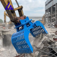 Grappin sélecteur rigide à profil profond de qualité industrielle pour travaux de manutention de matériaux en vrac