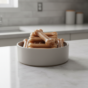 Golosinas para Perros <span class=keywords><strong>de</strong></span> Alta Calidad para Actividades al Aire Libre, Premios para la Limpieza <span class=keywords><strong>de</strong></span> Dientes Saludables, Huesos Prensados <span class=keywords><strong>de</strong></span> Piel <span class=keywords><strong>de</strong></span> Vaca, Bocadillos para Perros - Product Image 1