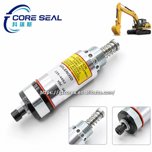 Válvula solenoide de corte de combustible de servicio pesado de 24 V 155-4652 para inyector de combustible de motor diésel de excavadora y cargadora E320B 325B 322C 924F 950F - Product Image 1