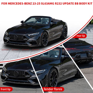 Kit carrosserie en fibre de carbone sèche style BraBs pour Mercedes SL SL43 63 R232 : Lame avant, lame arrière et jupes latérales - Product Image 4