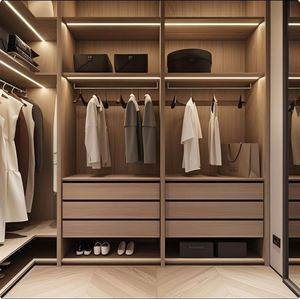 Armario de Madera Contemporáneo, Juego de Muebles de Dormitorio de Madera, Armario Personalizado, Vestidor, Guardarropa - Product Image 4