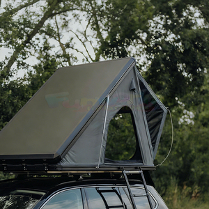 Carpa de Techo Rígida para Auto, con Escalera Telescópica de Aluminio, Lona Impermeable para 4 Estaciones, Carpa de Techo Rígida de Apertura Automática Rápida - Product Image 4