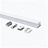 Profilé d'angle en aluminium pour bande LED série 6000, diffuseur de lumière pour profilé de bande LED