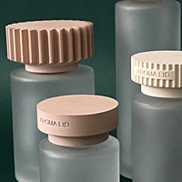Diffuseur d'arômes en verre transparent personnalisé avec couvercle en diatomite poreux, sans électricité, pour la maison et la voiture, logo OEM