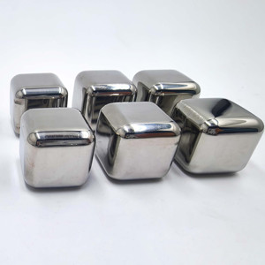 Nhà Sản Xuất Bán Buôn Thực Phẩm Cấp Thép Không Gỉ 304 Nhanh Chóng Đóng Băng 27Mm Kim Loại Ice <span class=keywords><strong>Cubes</strong></span> Cho Làm Mát Đồ Uống Trong Mùa Hè - Product Image 2