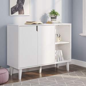 <span class=keywords><strong>Buffet</strong></span> moderne en bois blanc <span class=keywords><strong>Buffet</strong></span> Credenza Armoire de cuisine avec rangement pour salle à manger <span class=keywords><strong>Salon</strong></span> De Jardin Style - Product Image 5