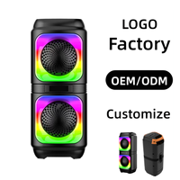 Haut-parleur Bluetooth portable ABS-2402 personnalisé en usine, best-seller, basses profondes, lumière ambiante RVB pour utilisation en intérieur et en extérieur