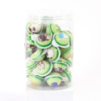 China Fabriek Directe Verkoop Halal Aardspin voor Oogbol OEM 3D Exploderende Fruitige Gummy Candy Fles Fruit Sandwich
