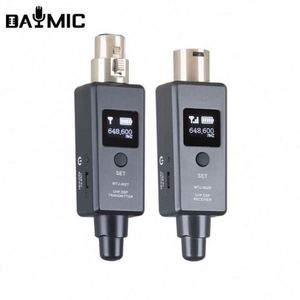 ระบบไมโครโฟนไร้สาย UHF ระดับมืออาชีพสำหรับขายส่ง พร้อมอะแดปเตอร์ XLR สำหรับไมโครโฟนไดนามิก ใช้กับระบบมิกเซอร์ PA - Product Image 2