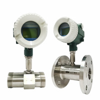Débitmètre à turbine liquide haute pression en acier inoxydable pour eau pure et liquides alcoolisés avec plage de mesure de 50