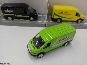 1: 64 مقياس نموذج صغير سحب مخصص يموت الصب فان جمع سبيكة سيارة لعبة - Product Image 3