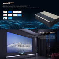 Proyector Láser LED 4K Changhong B8U, 5000 Lúmenes ANSI, Ultra Corta Distancia, DLP HDR10, Sistema Operativo Android TV, Cine en Casa, Altavoces Integrados