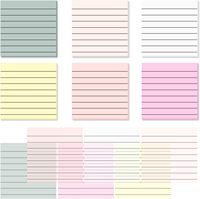 Bloc-notes auto-adhésif de couleurs mélangées Notes autocollantes transparentes bon marché pour l'école et le bureau