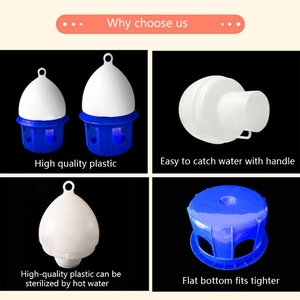 Abreuvoir automatique pour petits animaux et oiseaux, portable, pour pigeons et poulets, avec poignée, en plastique durable, carré, 4L 6L - Product Image 3