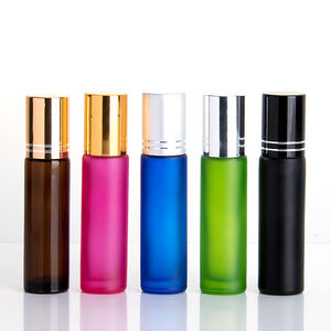 زجاجات كروية زجاجية للسيروم والمستحضرات بسعر الجملة، سعة 10 مل، زجاجة دوارة أو مضخة رش بألوان مختلفة للجسم - Product Image 4