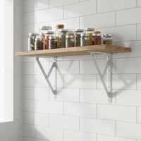 Support mural triangulaire pliable en fer de 1,5 mm d'épaisseur, revêtement poudré, le mieux noté pour la maison