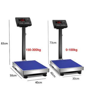 La balance numérique industrielle la plus vendue en acier inoxydable grande balance de table entrepôt d'usine balance de comptage pliante