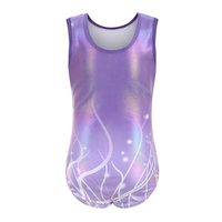 Vente chaude, haute qualité, pas cher, brillant, sans manches, filles, enfants, mignon, strass, rose, justaucorps, shorts, ensembles de gymnastique