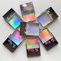 Boîte à cils en forme de valise en vison créative et mignonne, boîte de rangement pour cils 3D, impression de lamination brillante mate, boîtes rigides pour cils, pour crème pour les yeux et blush