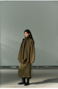 <span class=keywords><strong>Cappotto</strong></span> lungo in lana Double-faced autunno nuovo stile <span class=keywords><strong>cappotto</strong></span> pendolare <span class=keywords><strong>senza</strong></span> colletto da donna - Product Image 5