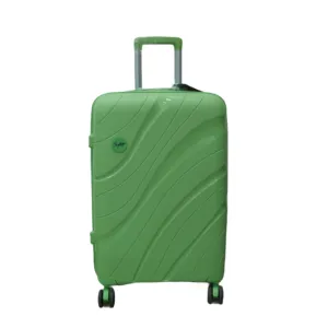 China Supplier Factory customized 2024 high-quality new green PP luggage trolley suitcase 20 24 28 Inch Luggage Sets