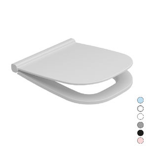 Asiento de Inodoro Termoestable con Cierre Suave Alba, 53 cm de Longitud, Color Azul Avio - Product Image 1