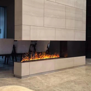 High Quality 220v Electric <strong>Fireplace</strong> Insert LED <strong>Light</strong> Water Vapor 3D Steam Fire <strong>Flame</strong> <strong>Effect</strong> French Language <strong>for</strong> Household Use - Product Image 2