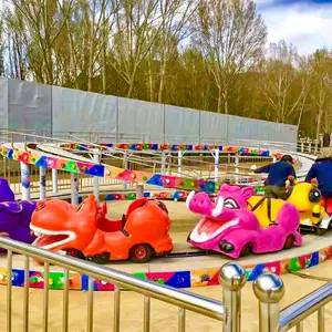 Diskon besar anak-anak murah taman hiburan Mini Shuttle naik objek wisata Roller Coaster listrik Mini Shuttle naik mobil