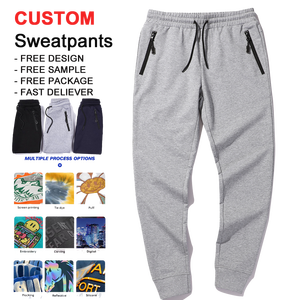 Quần jogger nam in logo tùy chỉnh, lưng trung, in chuyển nhiệt, dịch vụ OEM, quần tập chạy bộ, quần thể thao tùy chỉnh - Product Image 1