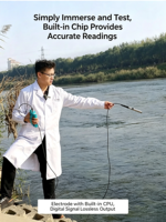 Analyseur de qualité de l'eau portable multi-paramètres LH-E240, électrode numérique pH DO EC TDS ORP Turbidité, analyseur d'eau de terrain