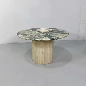 <strong>Round</strong> <strong>Dining</strong> Room Marble Dinning <strong>Table</strong> Set Marble Top Travertine Side Coffee <strong>Table</strong> Marble <strong>Dining</strong> <strong>Table</strong> - Product Image 3