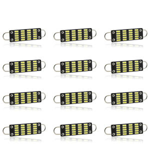 ไฟอ่านหนังสือแบบวงแหวนคู่ LED 4014 20SMD ขนาด 44 มม. พร้อมตะขอคู่สำหรับรถยนต์ ชุดติดตั้งใหม่สำหรับตกแต่งภายในรถยนต์ อุปกรณ์เสริมไฟบนหลังคารถยนต์ - Product Image 5