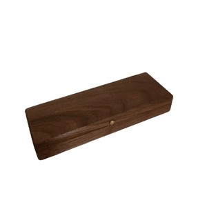 Black Walnut Wood Fountain <b>Pen</b> Case Solid Wood Engraved Logo Stationery <b>Box</b> Custom Made For General Packaging - Product Image 5