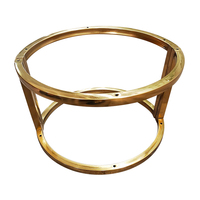 Pieds de meubles modernes Pinlong, supports ronds en fer, pieds de meubles, cadre de chaise de café, cadre en acier inoxydable doré