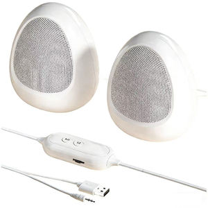ลำโพงบลูทูธพกพาไร้สายขนาดเล็ก ลำโพงแบบมีสาย USB พร้อมช่องเสียบเสียง 3.5 มม. สำหรับแล็ปท็อป/เดสก์ท็อป - Product Image 1