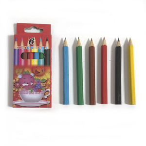 Cheap Promotion 6pcs Different Colors Hexagonal Shape Custom 3.5 Inch <b>Small</b> Colored Pencils Set - Product Image 4