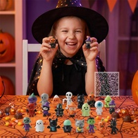 Figurines miniatures d'Halloween : Fantômes effrayants, citrouilles, squelettes en PVC – Recharges pour distributeurs automatiques, cadeaux de fête à échanger