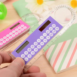 Regla Recta Ultrafina Mini en Oferta con Calculadora Solar, Lupa y Calculadora Multifunción de 10 cm, Material Escolar y de Oficina - Product Image 6