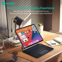 Étui clavier magnétique COTECi Trackpad pour tablette, étui clavier magique pour iPad 9e et 10e génération et iPad Pro 12.9