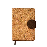 Nouvelle tendance : Bloc-notes A5 écologique en liège, journal de bureau, coffret cadeau, impression de logo personnalisée, avec étui.