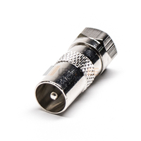 Adaptateur d'antenne TV coaxiale 75 Ohm de type F femelle vers PAL mâle, connecteur de câble satellite RF pour systèmes de diffusion domestique