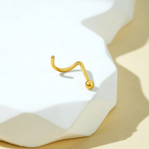 Joia de Piercing de Nariz Right Grand em Titânio ASTM F136 20G Hipoalergênico com Zircônia Cúbica/Esfera/Coração/Estrela em Formato de Parafuso - Product Image 4