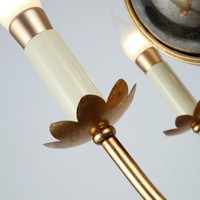 Lustre Moderne de Luxe en Fer Forgé Gramercy avec Verre pour Îlot de Cuisine, Salon, Salle à Manger, Petit Luminaire Suspendu