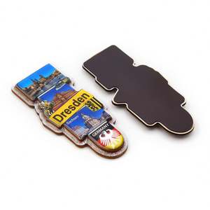 Aimants de réfrigérateur 3D en bois à 2 couches, souvenirs touristiques d'Afrique, impression personnalisée de photos et d'œuvres d'art, fabriqués en Chine - Product Image 1