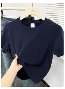 2025 été nouveau haute qualité décontracté t-shirt Sexy à manches courtes manches mode tendance solide femmes vêtements Y2k hauts - Product Image 6