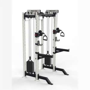 スチール製総合トレーニングラック 小型バードガントリーラック スクワットラック 家庭用多機能スミス レッグプレス バーベル収納 - Product Image 3