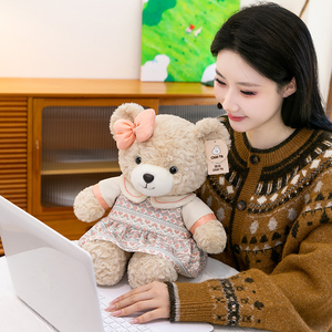 Venta al por mayor <span class=keywords><strong>de</strong></span> lindos osos <span class=keywords><strong>de</strong></span> peluche familiares, muñecos <span class=keywords><strong>de</strong></span> peluche suaves con vestido <span class=keywords><strong>de</strong></span> moda, <span class=keywords><strong>para</strong></span> baby shower, Día del Niño, adorno <span class=keywords><strong>de</strong></span> dormitorio - Product Image 4