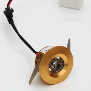 1x 3WLEDダウンライト-直径40mm-30度ミニ埋め込み式LEDライト小型天井ダウンライトキャビネットLEDライト (LEDドライバー付き)